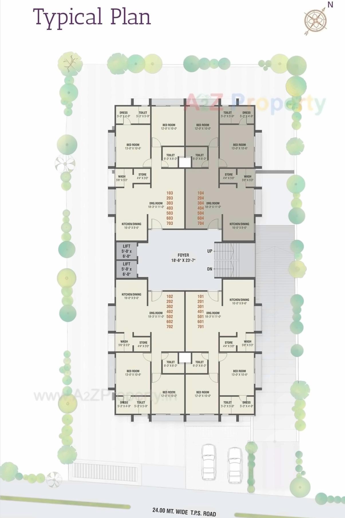 Layout of real estate project Mann Exotica located at Bopal, Ahmedabad, Gujarat