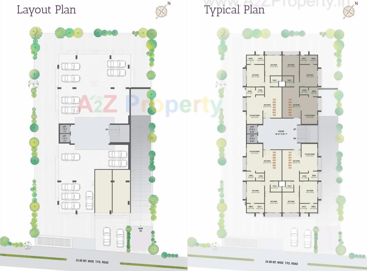 Layout of real estate project Mann Exotica located at Bopal, Ahmedabad, Gujarat