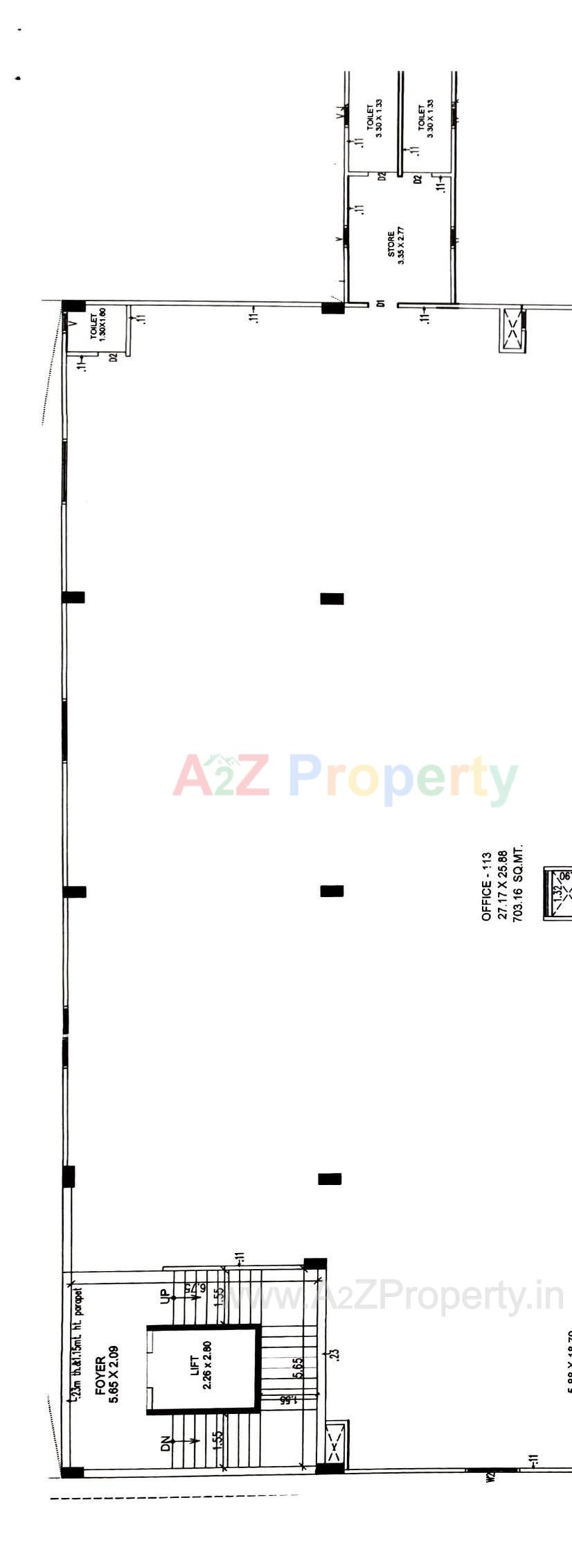 Layout of real estate project Mann Trade Square located at Ahmedabad, Ahmedabad, Gujarat