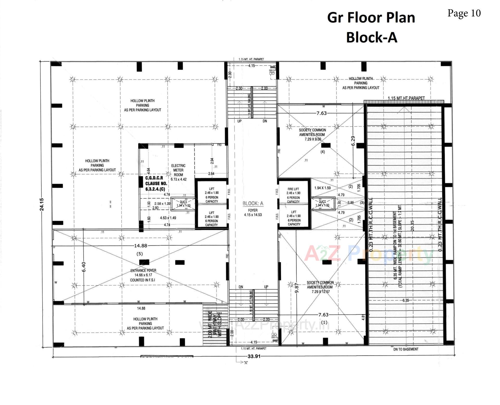 Layout of real estate project Manor Ananda located at Jodhpur, Ahmedabad, Gujarat