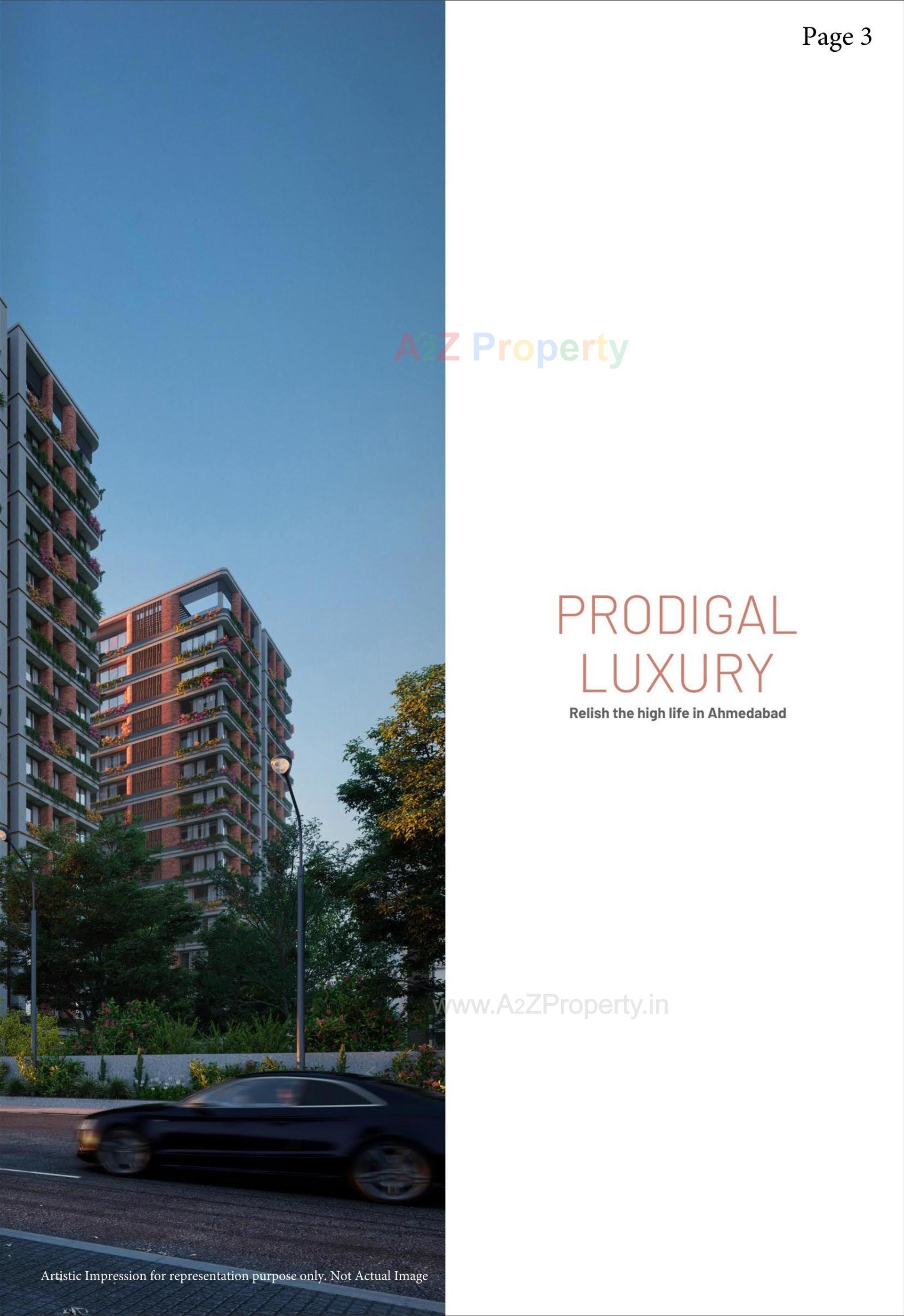 3D Elevation of real estate project Manor Ananda located at Jodhpur, Ahmedabad, Gujarat