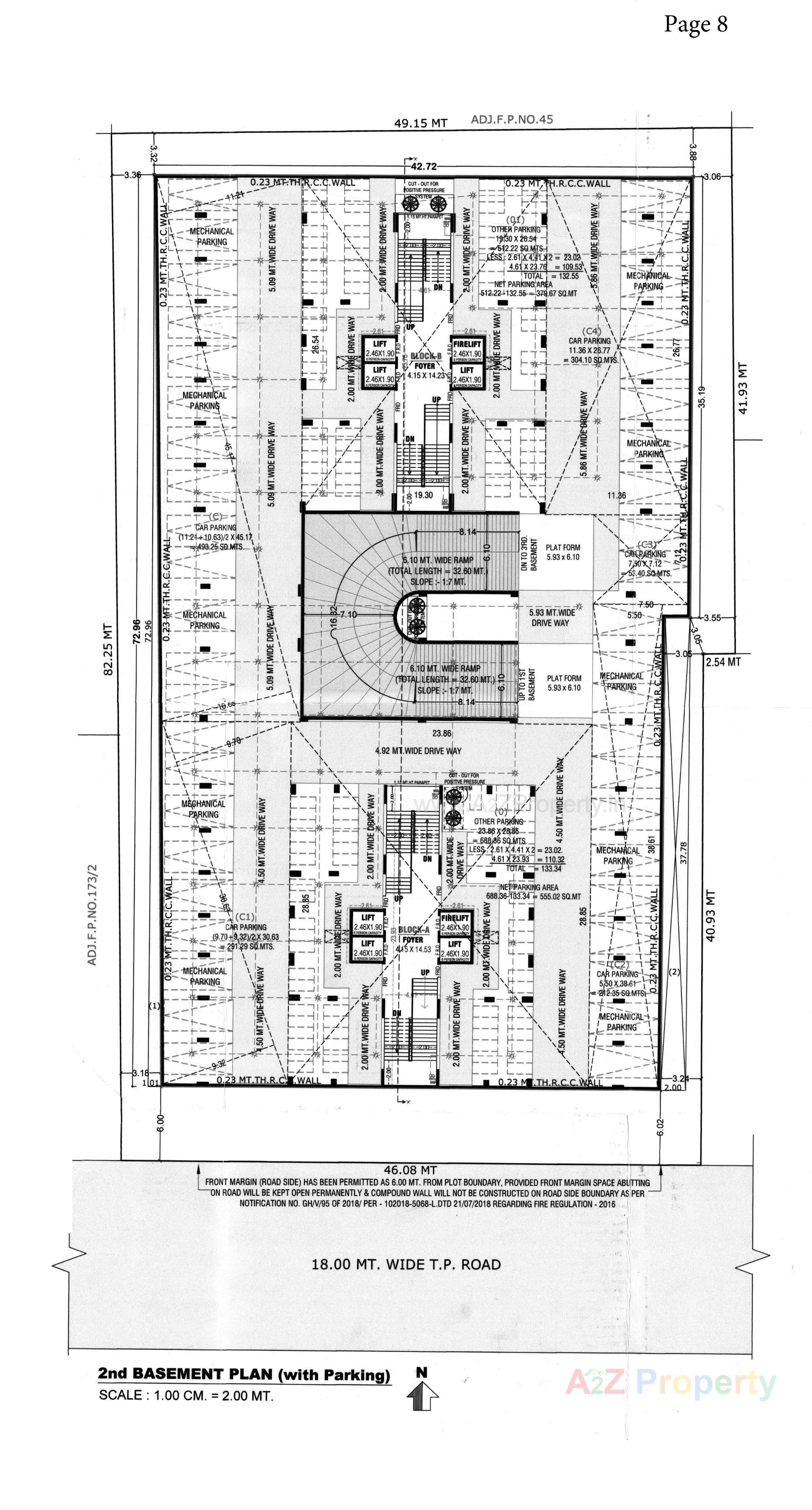 Layout of real estate project Manor Ananda located at Jodhpur, Ahmedabad, Gujarat