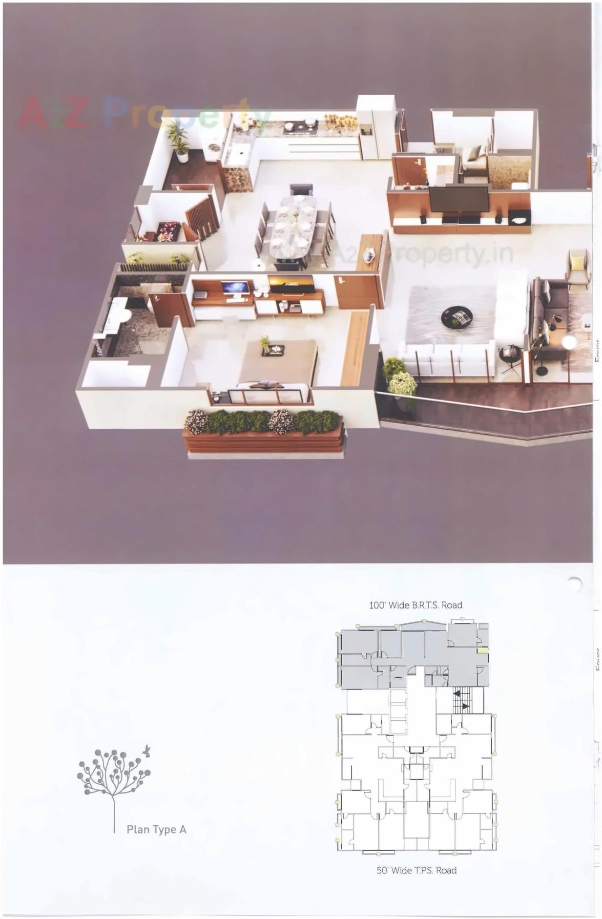 Layout of real estate project Manor Greenz located at Chadavad, Ahmedabad, Gujarat