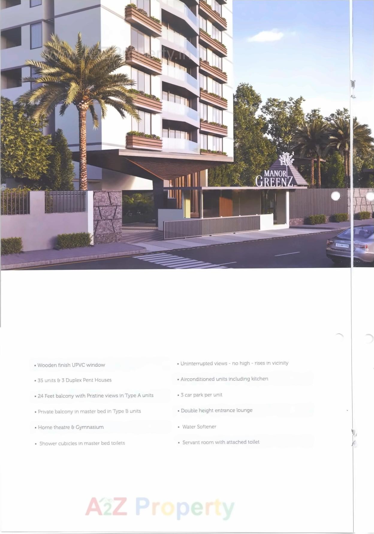 3D Elevation of real estate project Manor Greenz located at Chadavad, Ahmedabad, Gujarat
