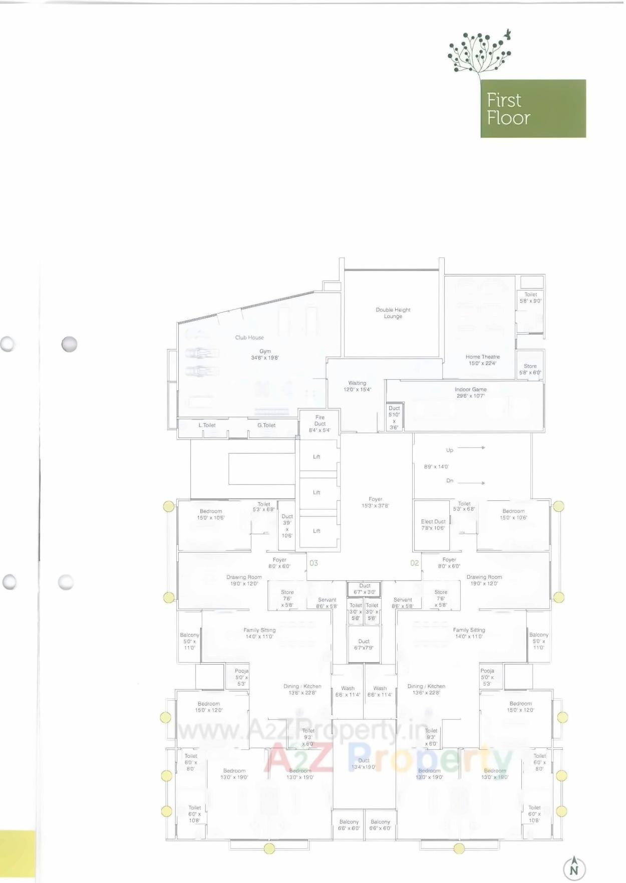 Layout of real estate project Manor Greenz located at Chadavad, Ahmedabad, Gujarat