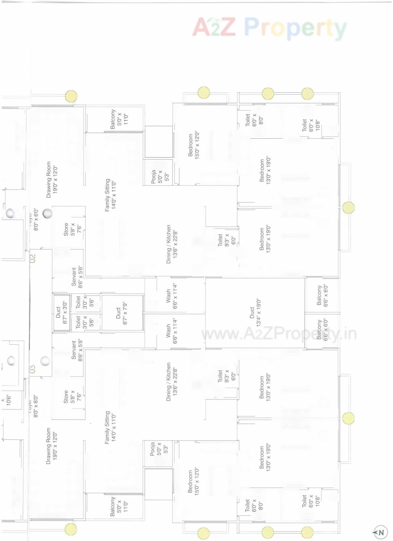 Layout of real estate project Manor Greenz located at Chadavad, Ahmedabad, Gujarat