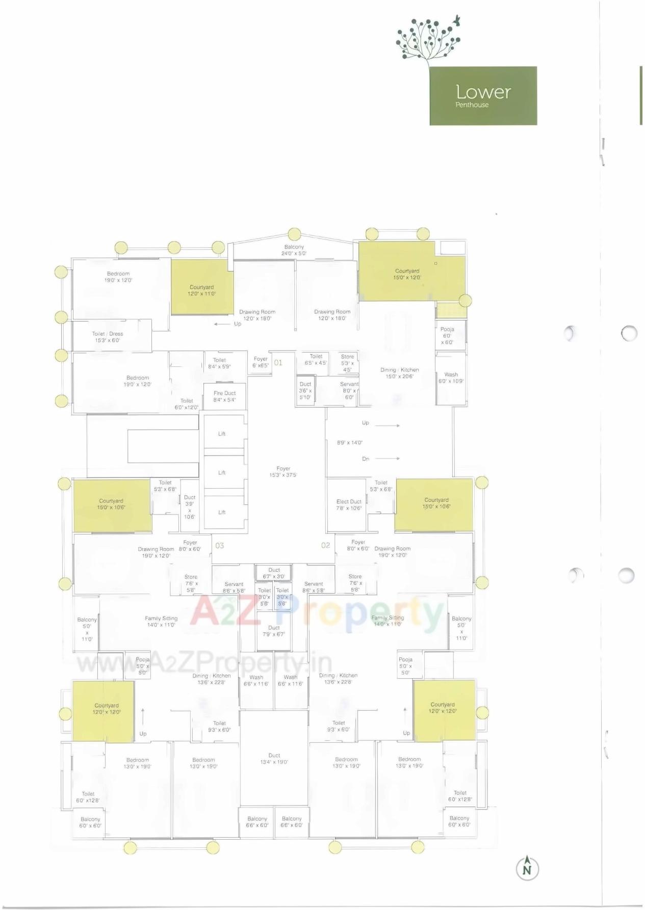 Layout of real estate project Manor Greenz located at Chadavad, Ahmedabad, Gujarat
