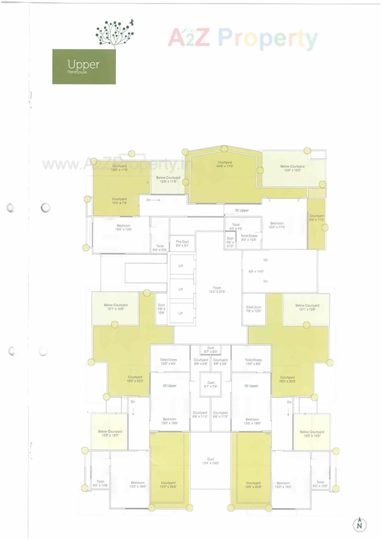Layout of real estate project Manor Greenz located at Chadavad, Ahmedabad, Gujarat