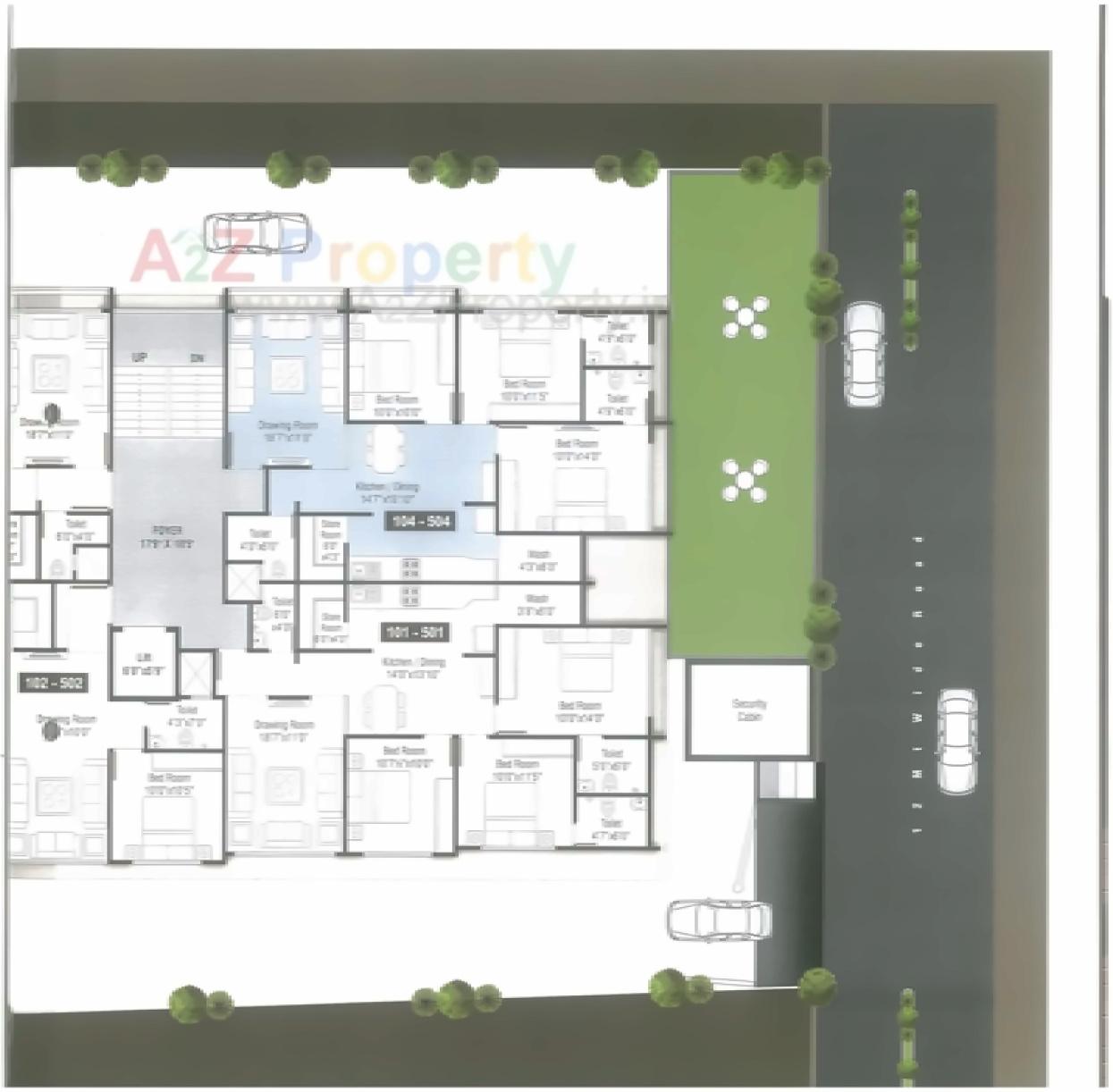Layout of real estate project Manor Imperia located at Jodhpur, Ahmedabad, Gujarat