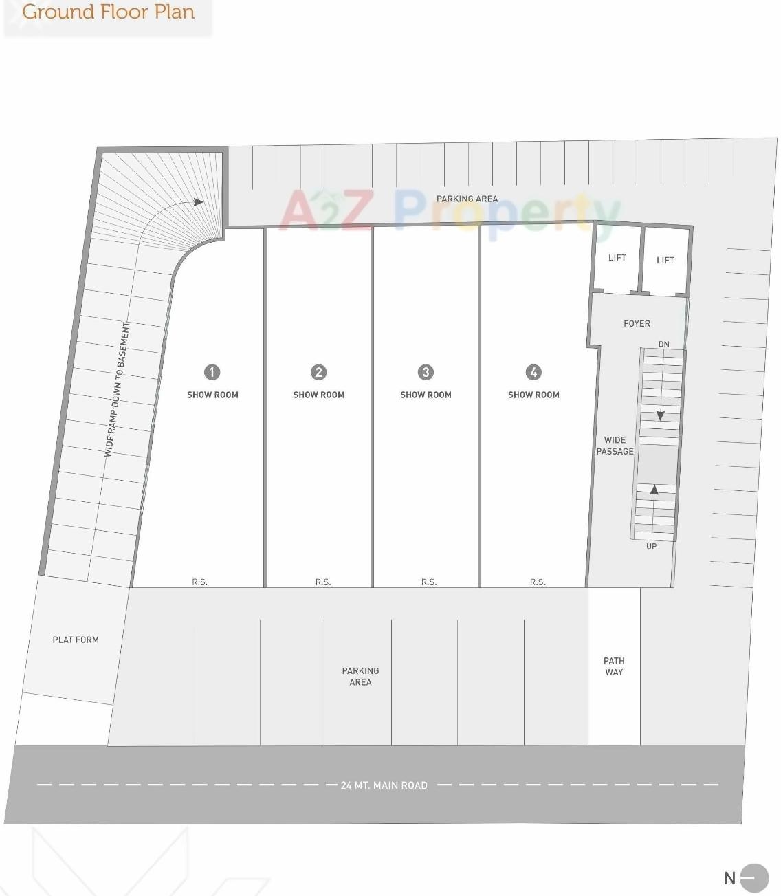 Layout of real estate project Manor Maxx located at Changispur, Ahmedabad, Gujarat