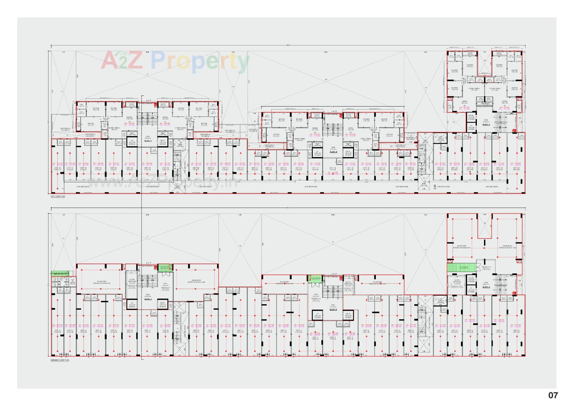 Layout of real estate project Mansi Empire located at Ahmedabad, Ahmedabad, Gujarat