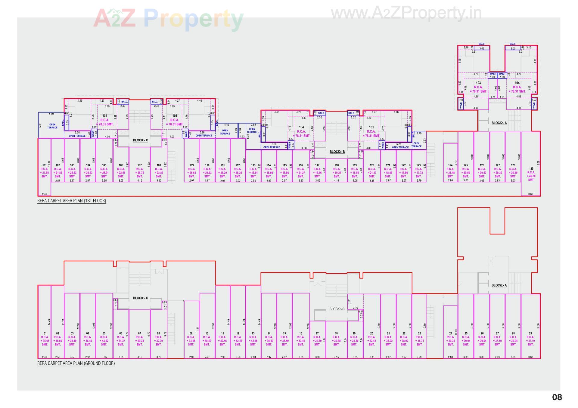 Layout of real estate project Mansi Empire located at Ahmedabad, Ahmedabad, Gujarat