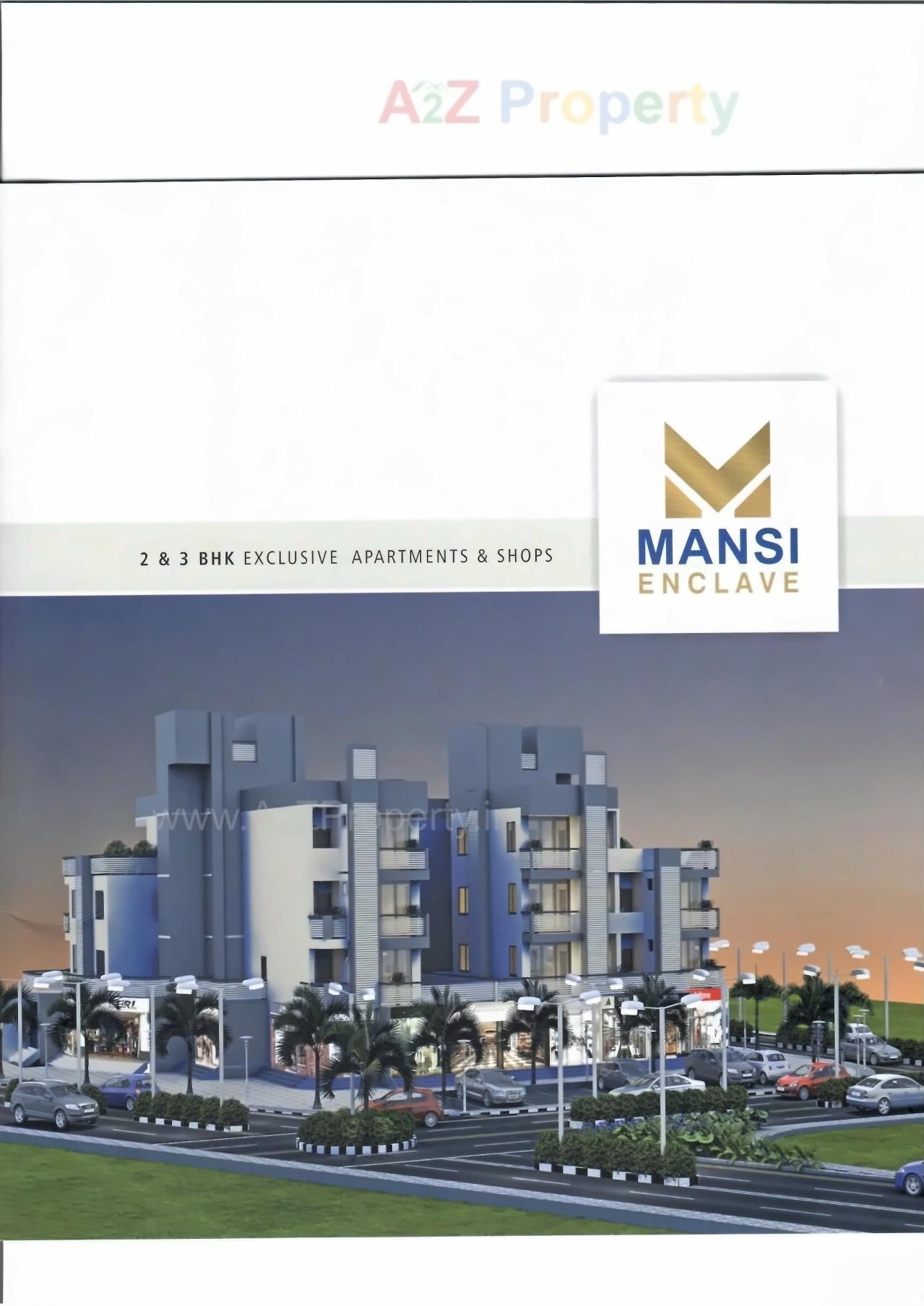 3D Elevation of real estate project Mansi Enclave located at Ghuma, Ahmedabad, Gujarat