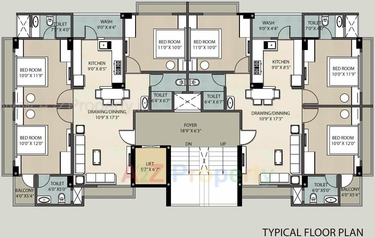 Layout of real estate project Mansi Prime located at Ghuma, Ahmedabad, Gujarat