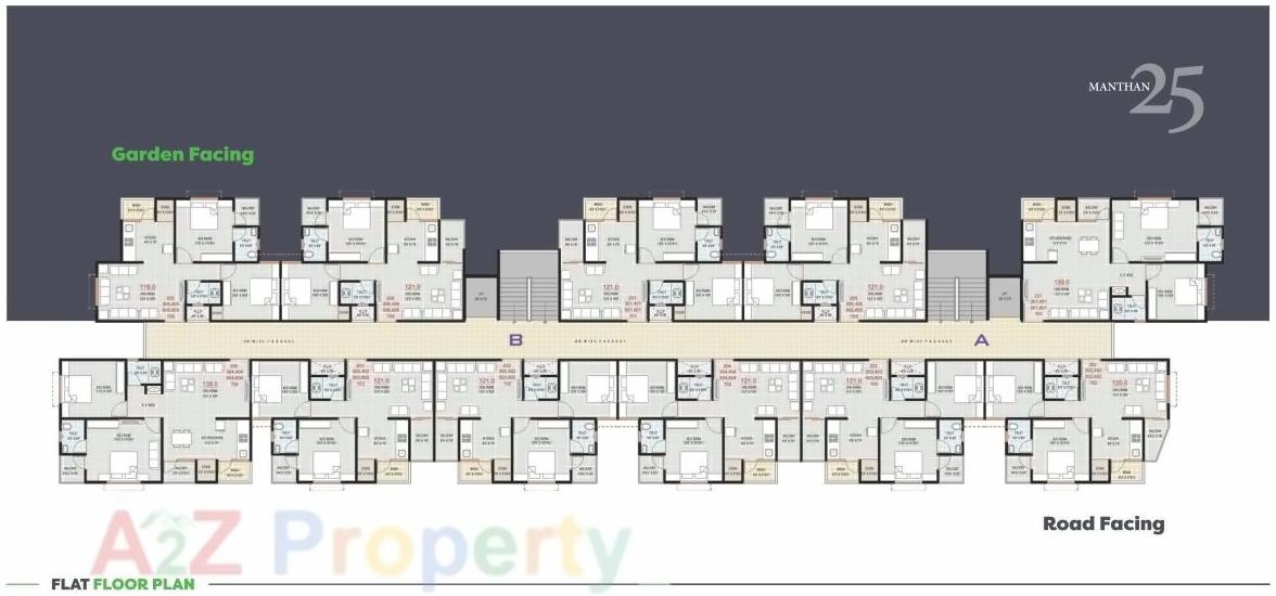 Layout of real estate project Manthan located at Aslali, Ahmedabad, Gujarat