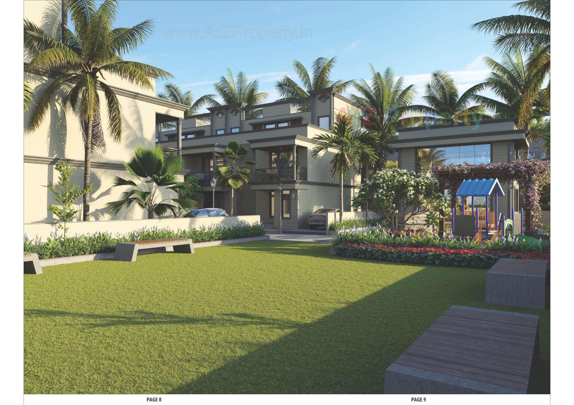 3D Elevation of real estate project Manthan Greens located at Vatva, Ahmedabad, Gujarat