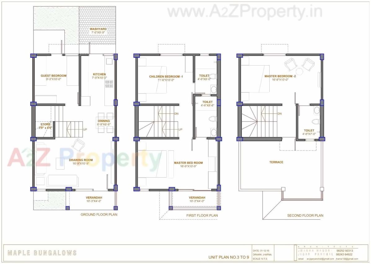 Layout of real estate project Maple Bunglows located at Lambha, Ahmedabad, Gujarat