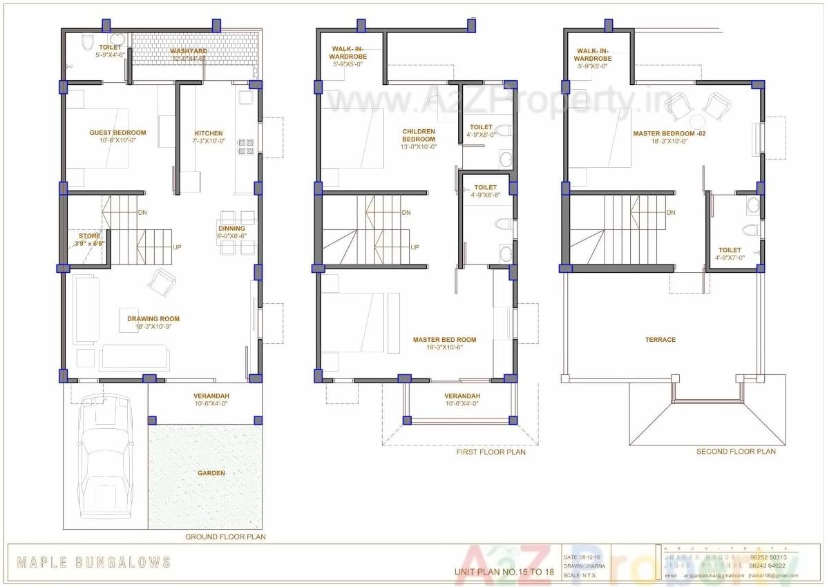 Layout of real estate project Maple Bunglows located at Lambha, Ahmedabad, Gujarat