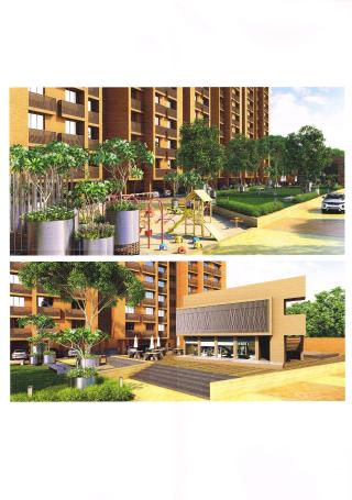 Elevation of real estate project Marigold located at Ghuma, Ahmedabad, Gujarat