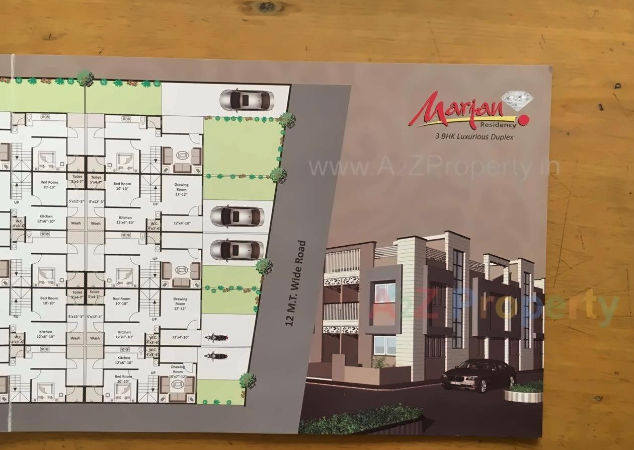 Layout of real estate project Marjan Residency located at Vatva, Ahmedabad, Gujarat