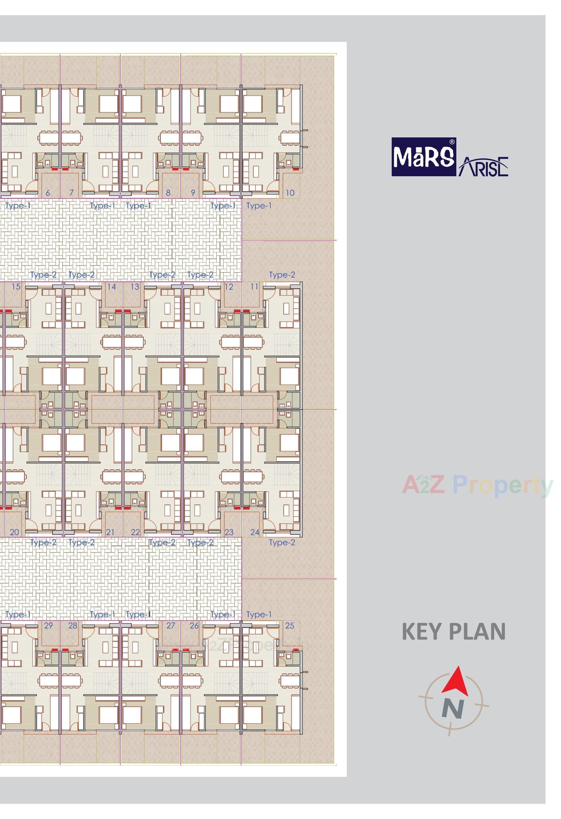 Layout of real estate project Mars Arise located at Lambha, Ahmedabad, Gujarat