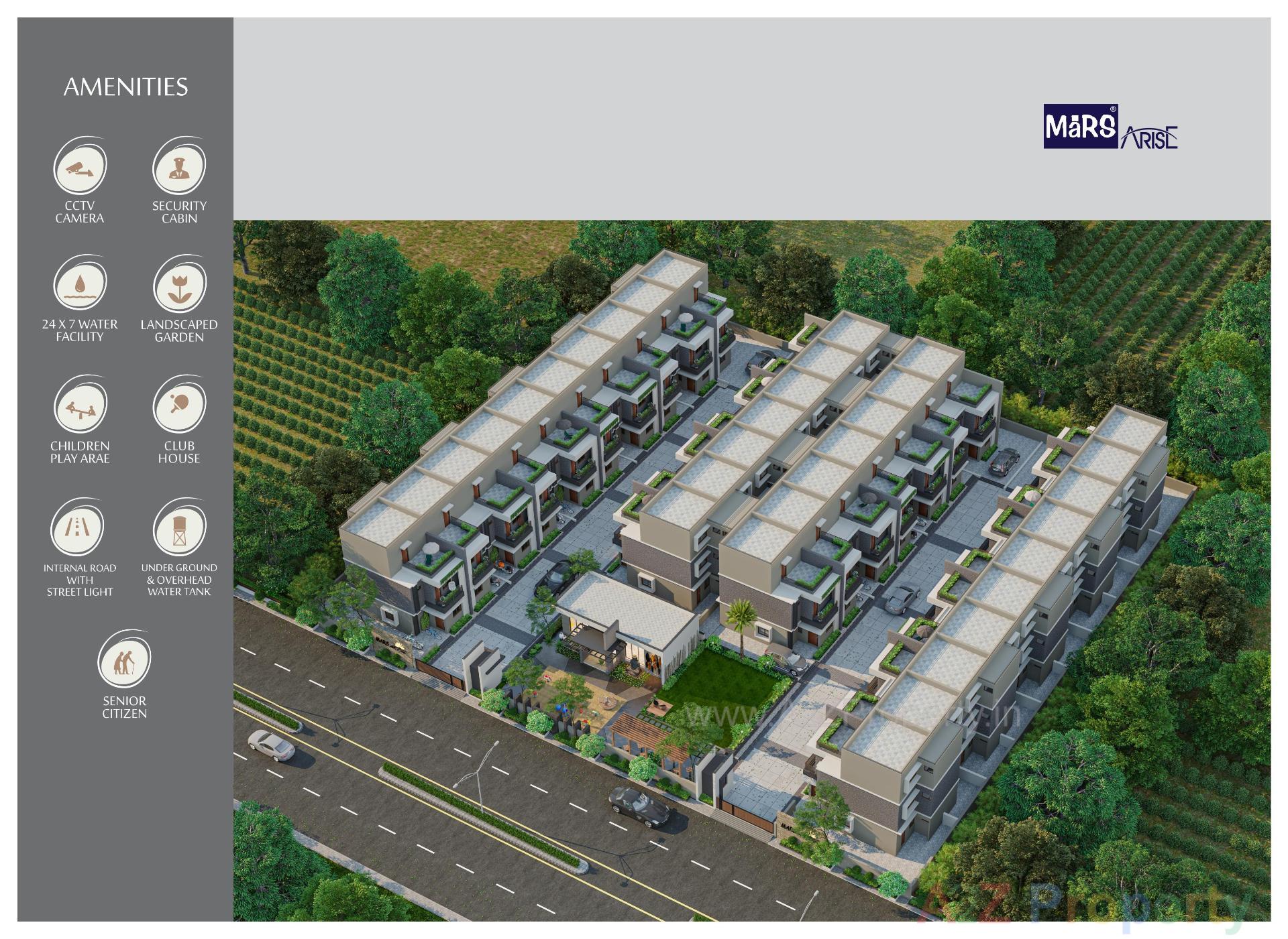 3D Elevation of real estate project Mars Arise located at Lambha, Ahmedabad, Gujarat