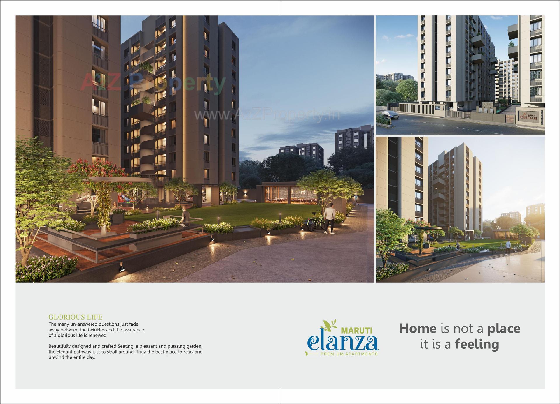 3D Elevation of real estate project Maruti Elanza located at Ramol, Ahmedabad, Gujarat