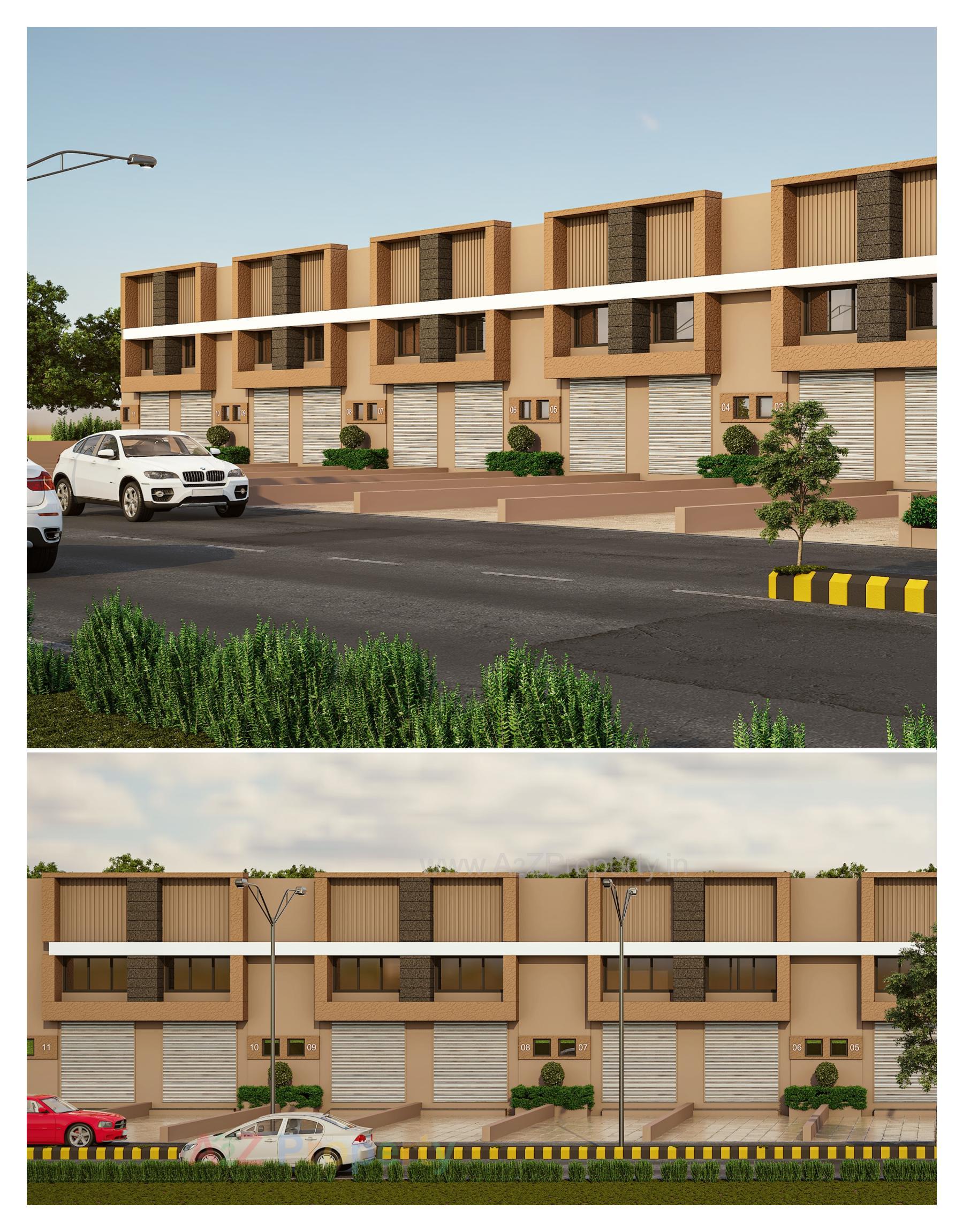 3D Elevation of real estate project Maruti Industrial Estate located at Ahmedabad, Ahmedabad, Gujarat