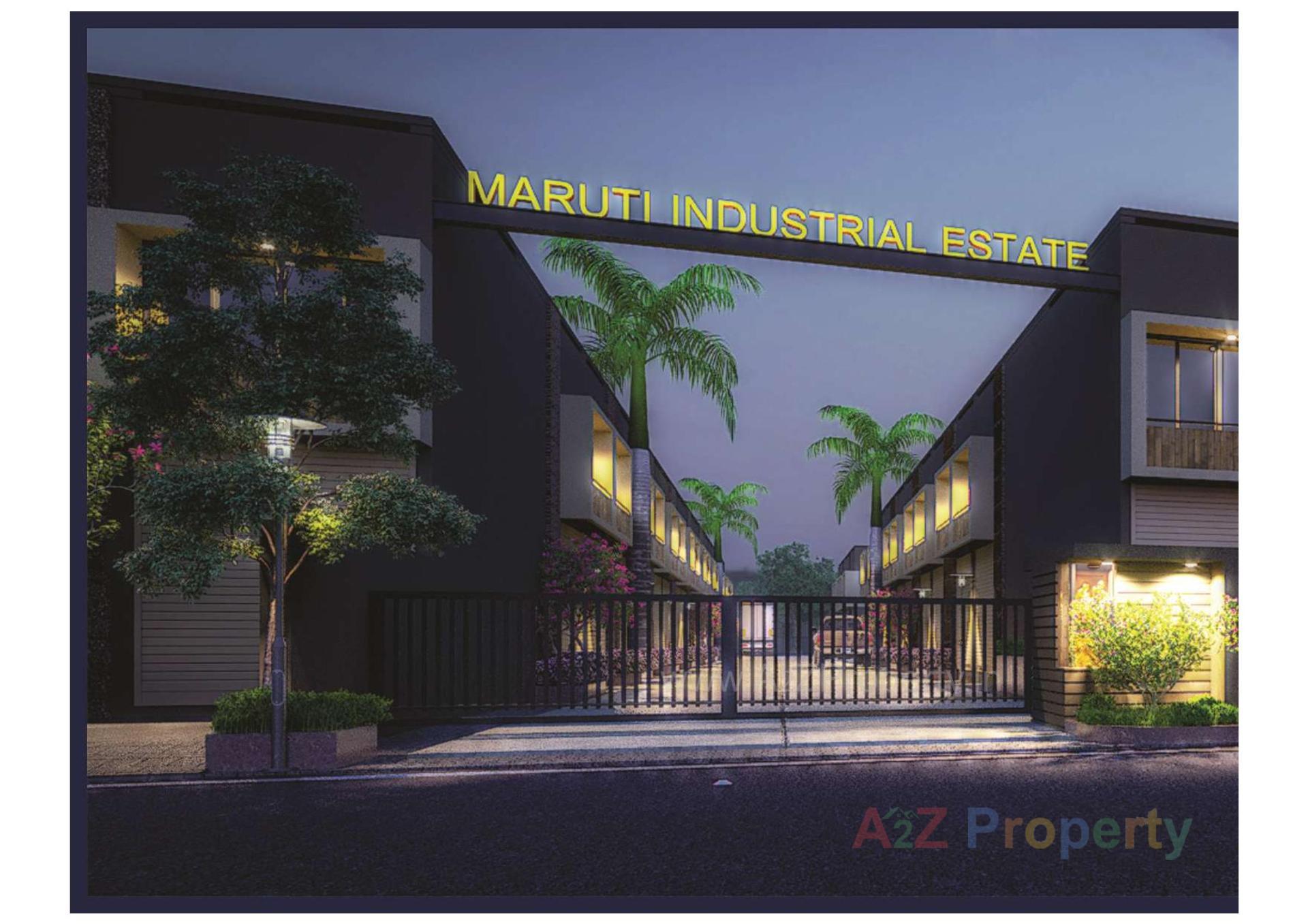 3D Elevation of real estate project Maruti Industrial Estate located at Hathijan, Ahmedabad, Gujarat
