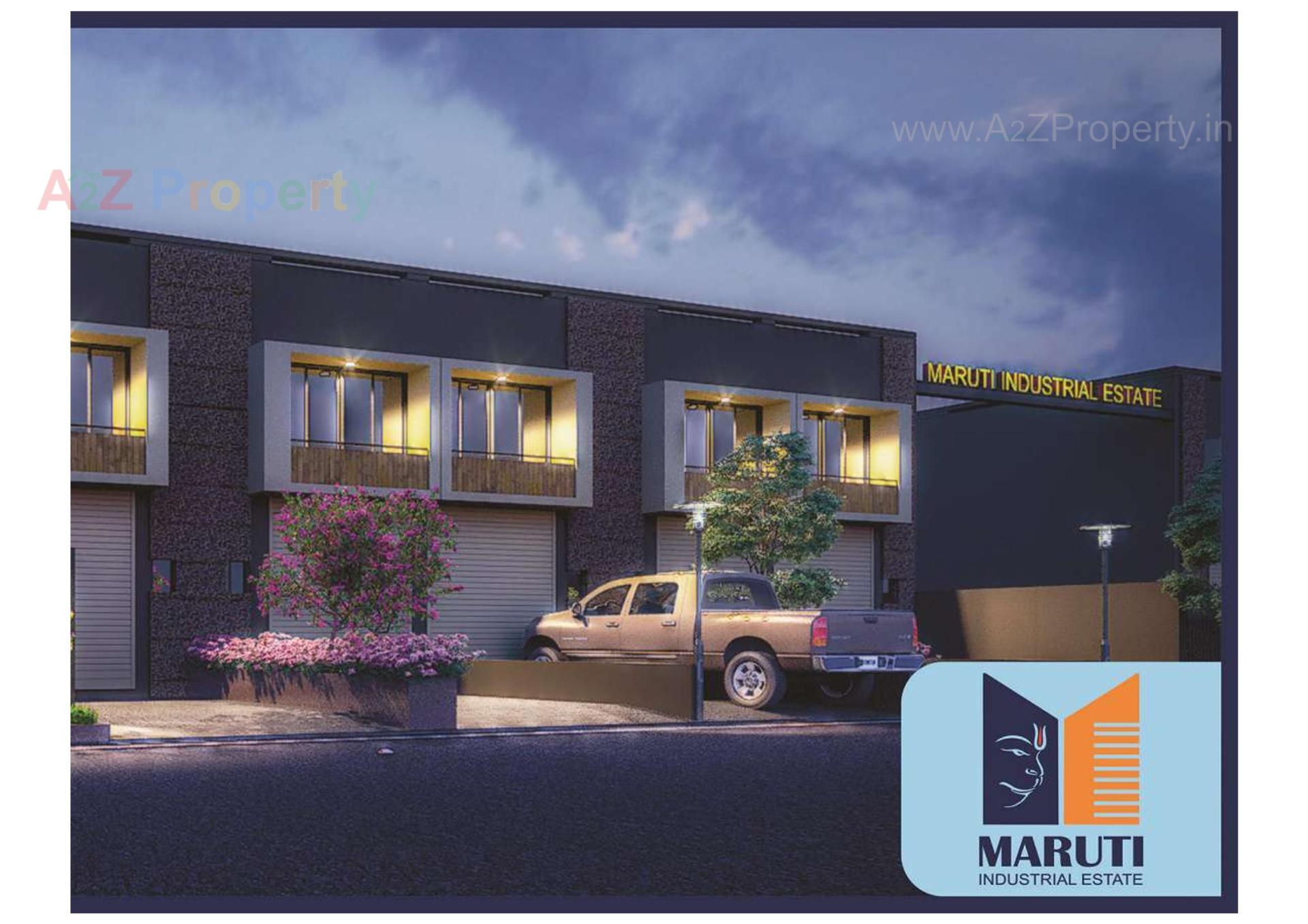 3D Elevation of real estate project Maruti Industrial Estate located at Hathijan, Ahmedabad, Gujarat