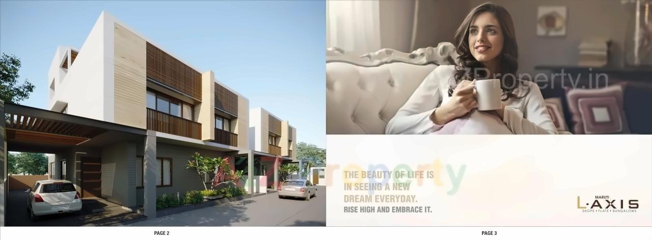 3D Elevation of real estate project Maruti L Axis located at Ahmedabad, Ahmedabad, Gujarat