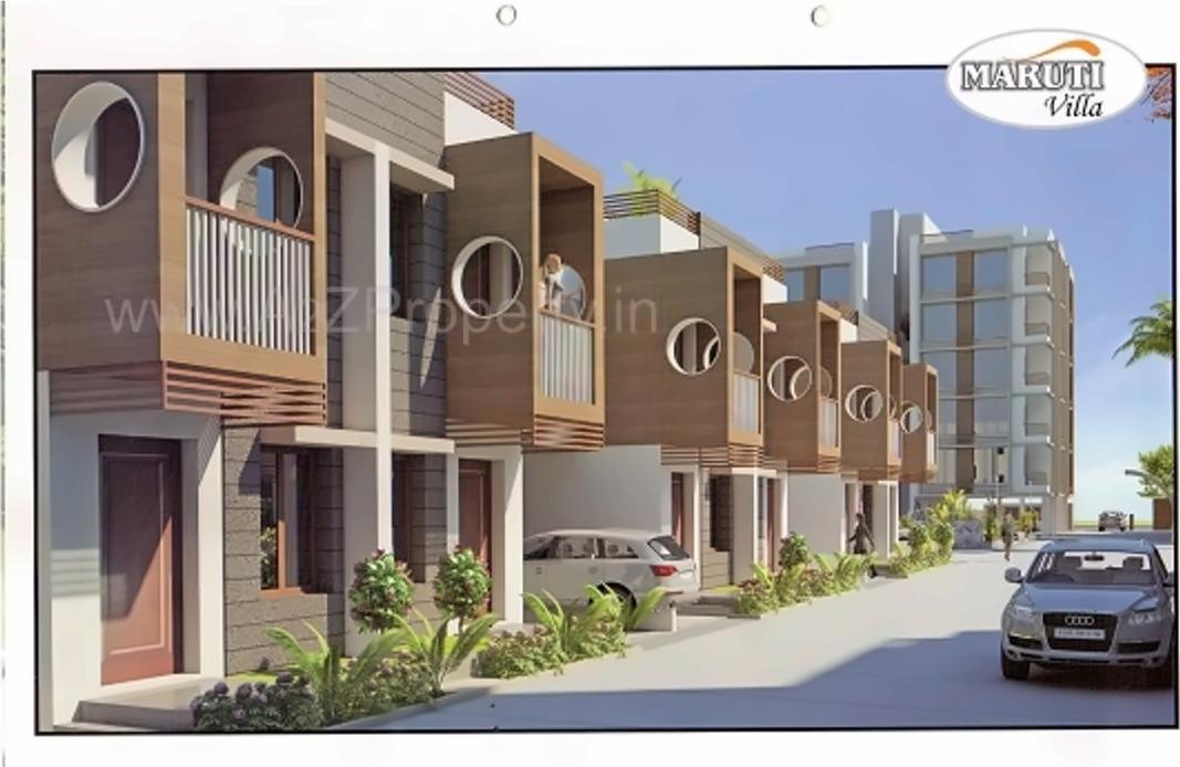 3D Elevation of real estate project Maruti Villa (block  A, B, C, D) located at City, Ahmedabad, Gujarat