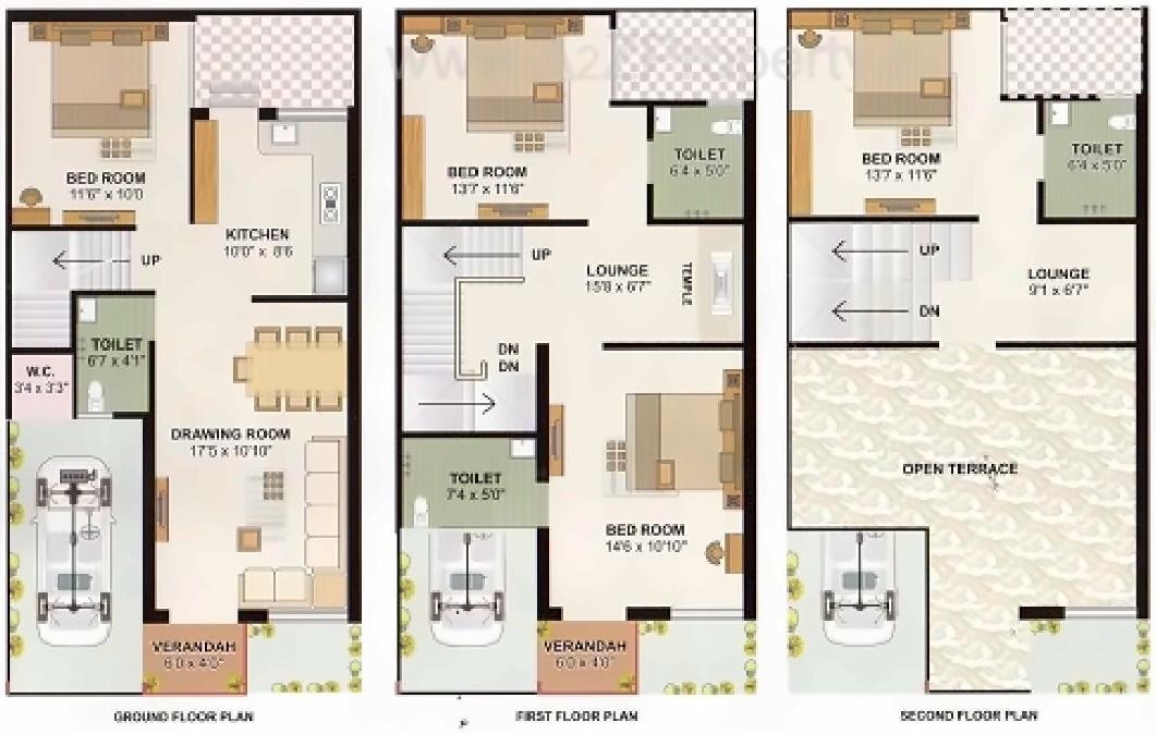 Layout of real estate project Maruti Villa (block  A, B, C, D) located at City, Ahmedabad, Gujarat