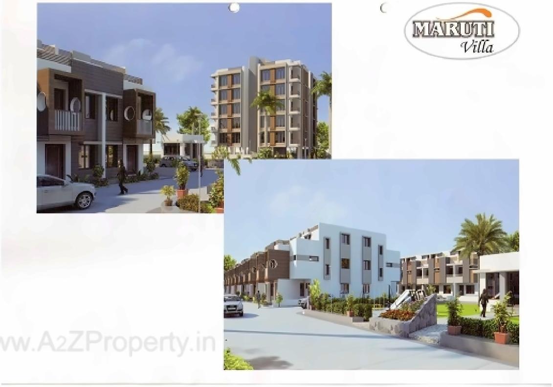 3D Elevation of real estate project Maruti Villa (block  A, B, C, D) located at City, Ahmedabad, Gujarat