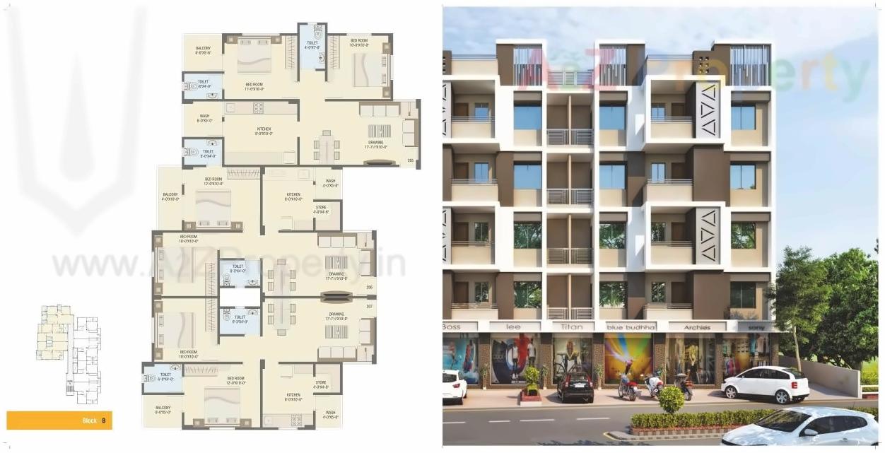 Layout of real estate project Marutinadan located at Naroda, Ahmedabad, Gujarat