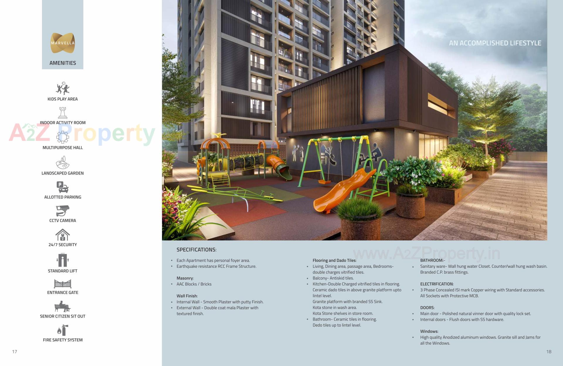 3D Elevation of real estate project Marvella located at Shela, Ahmedabad, Gujarat