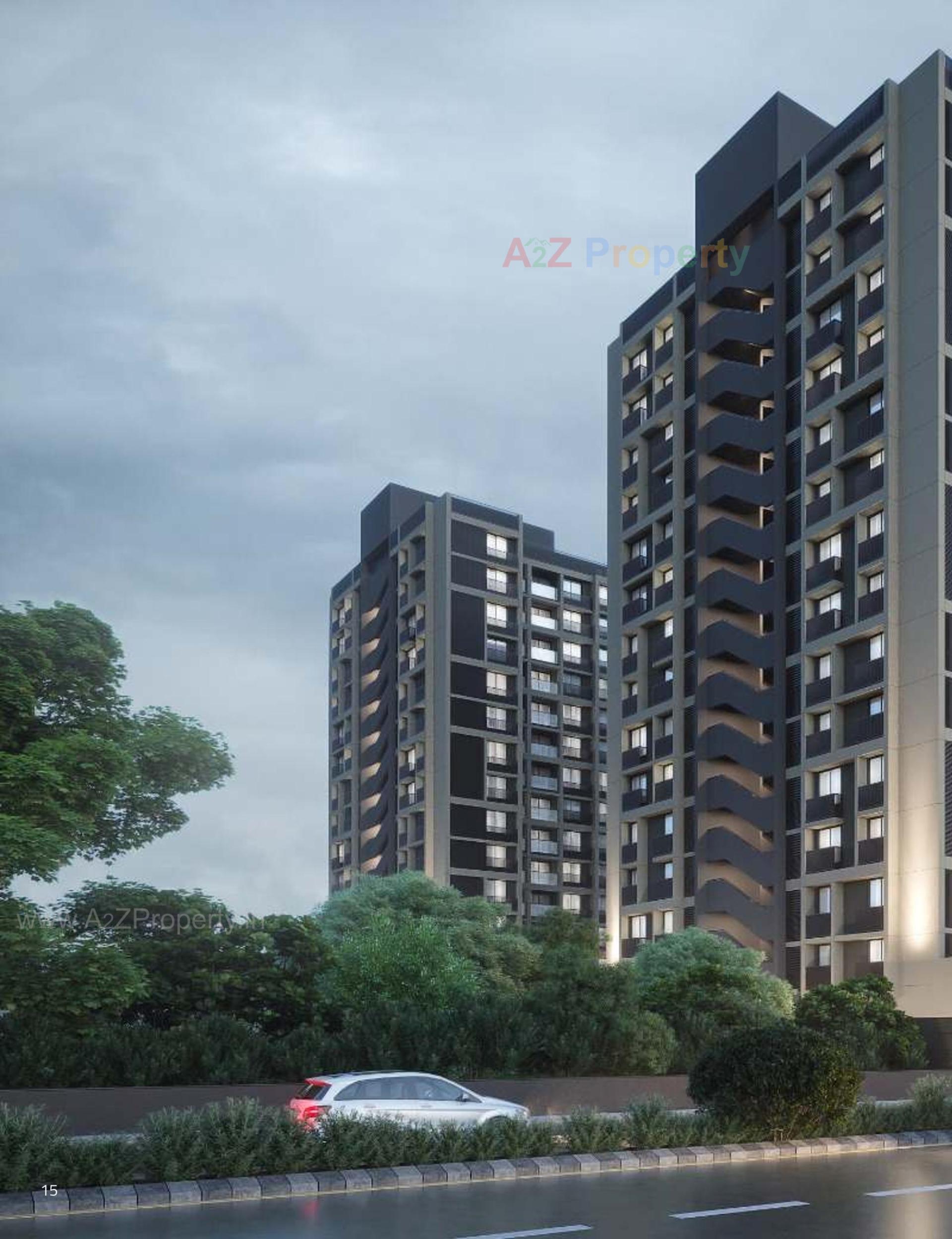 3D Elevation of real estate project Marvella located at Shela, Ahmedabad, Gujarat
