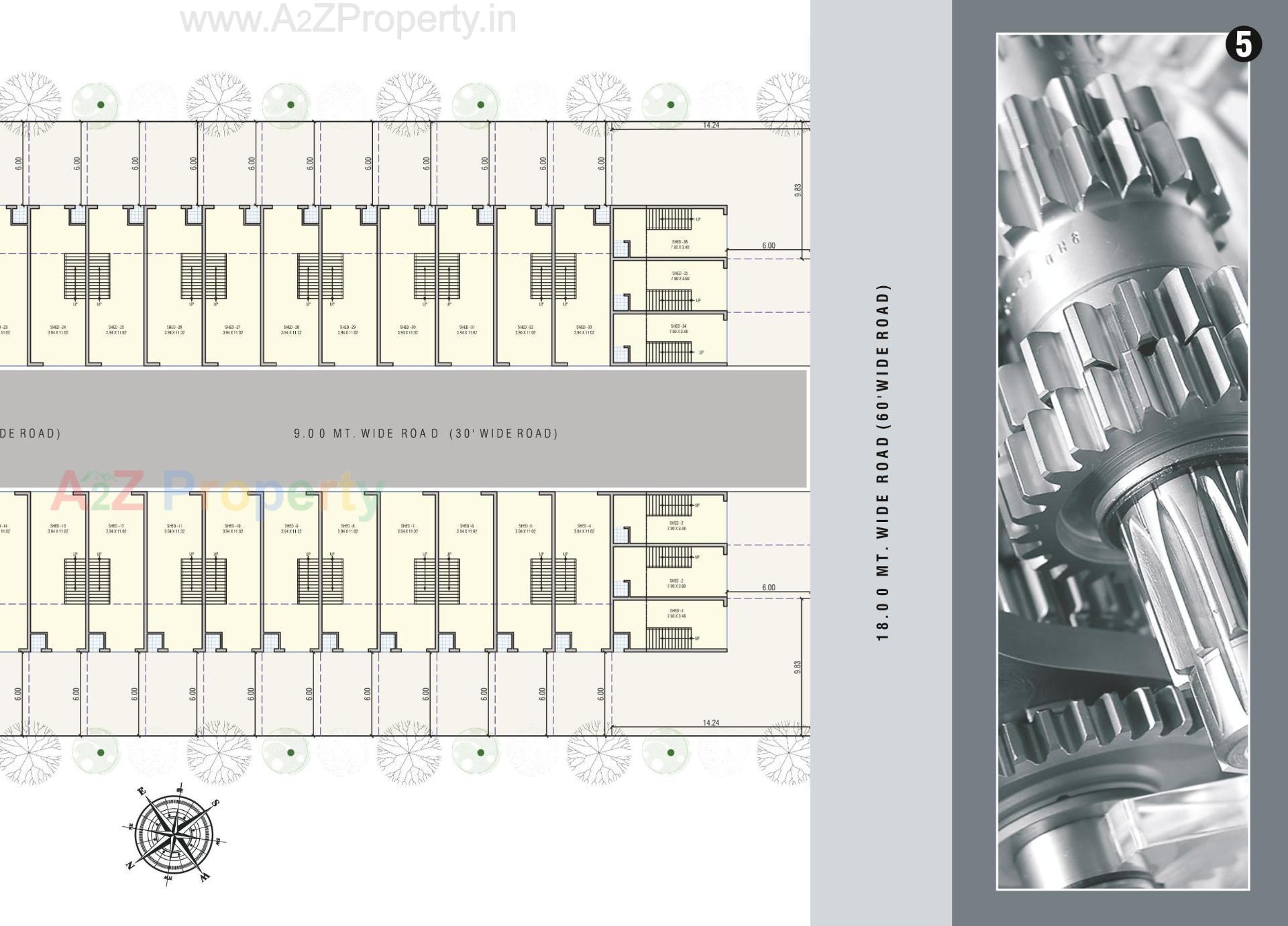Layout of real estate project Matrix Industrial Park located at Kathwada, Ahmedabad, Gujarat