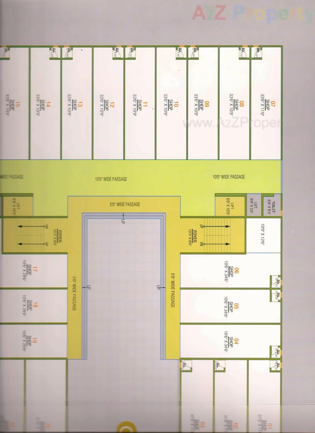 Layout of real estate project Matrix Plaza located at Vinzol, Ahmedabad, Gujarat