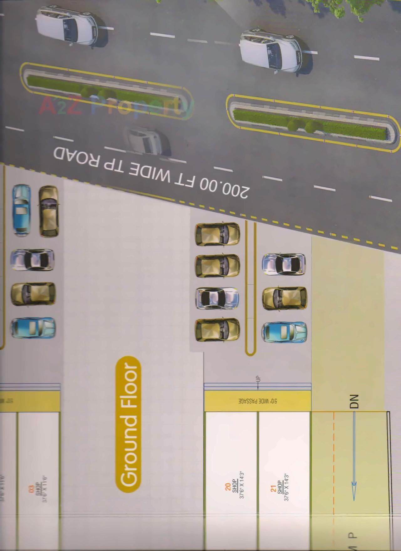 Layout of real estate project Matrix Plaza located at Vinzol, Ahmedabad, Gujarat