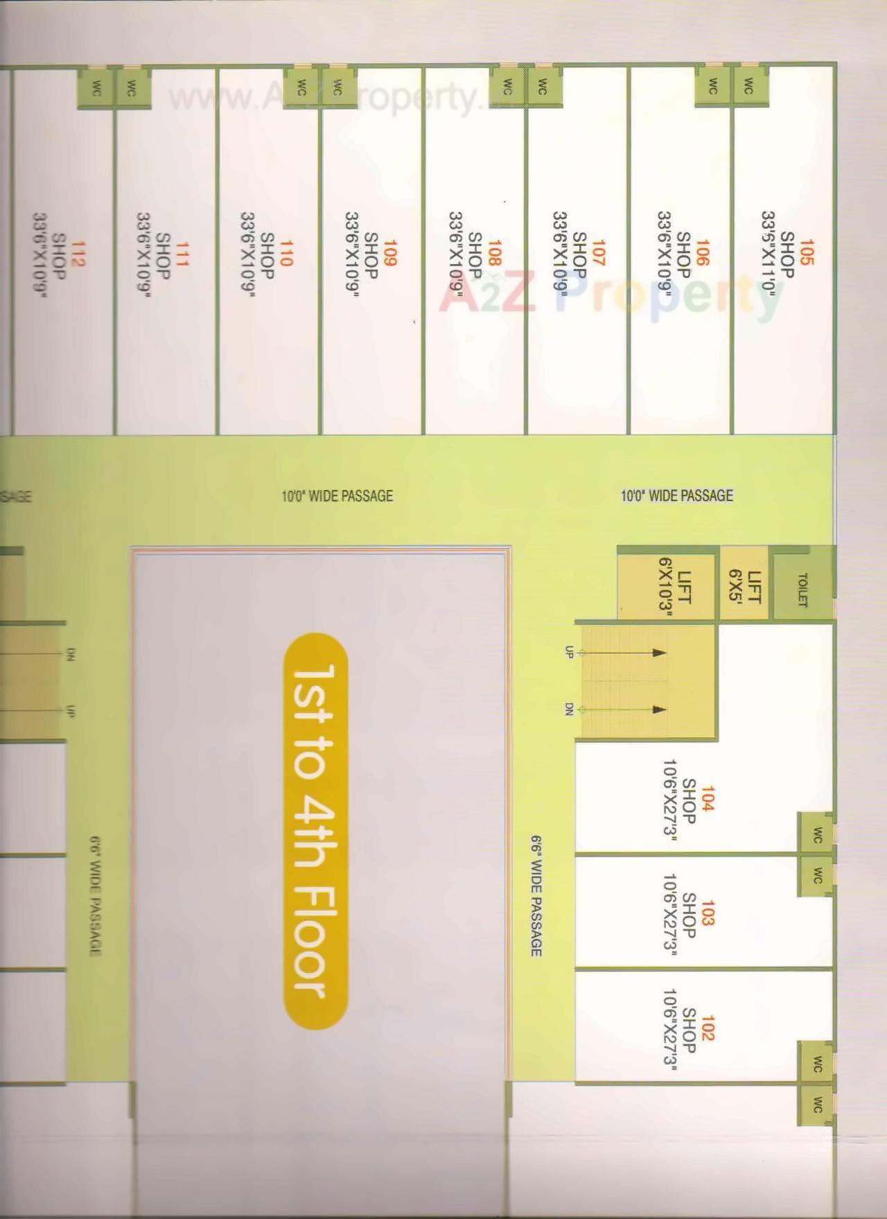 Layout of real estate project Matrix Plaza located at Vinzol, Ahmedabad, Gujarat