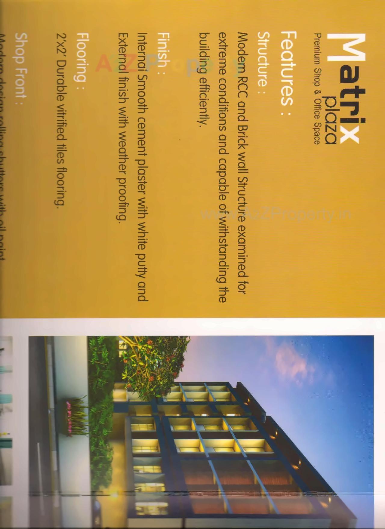  of real estate project Matrix Plaza located at Vinzol, Ahmedabad, Gujarat