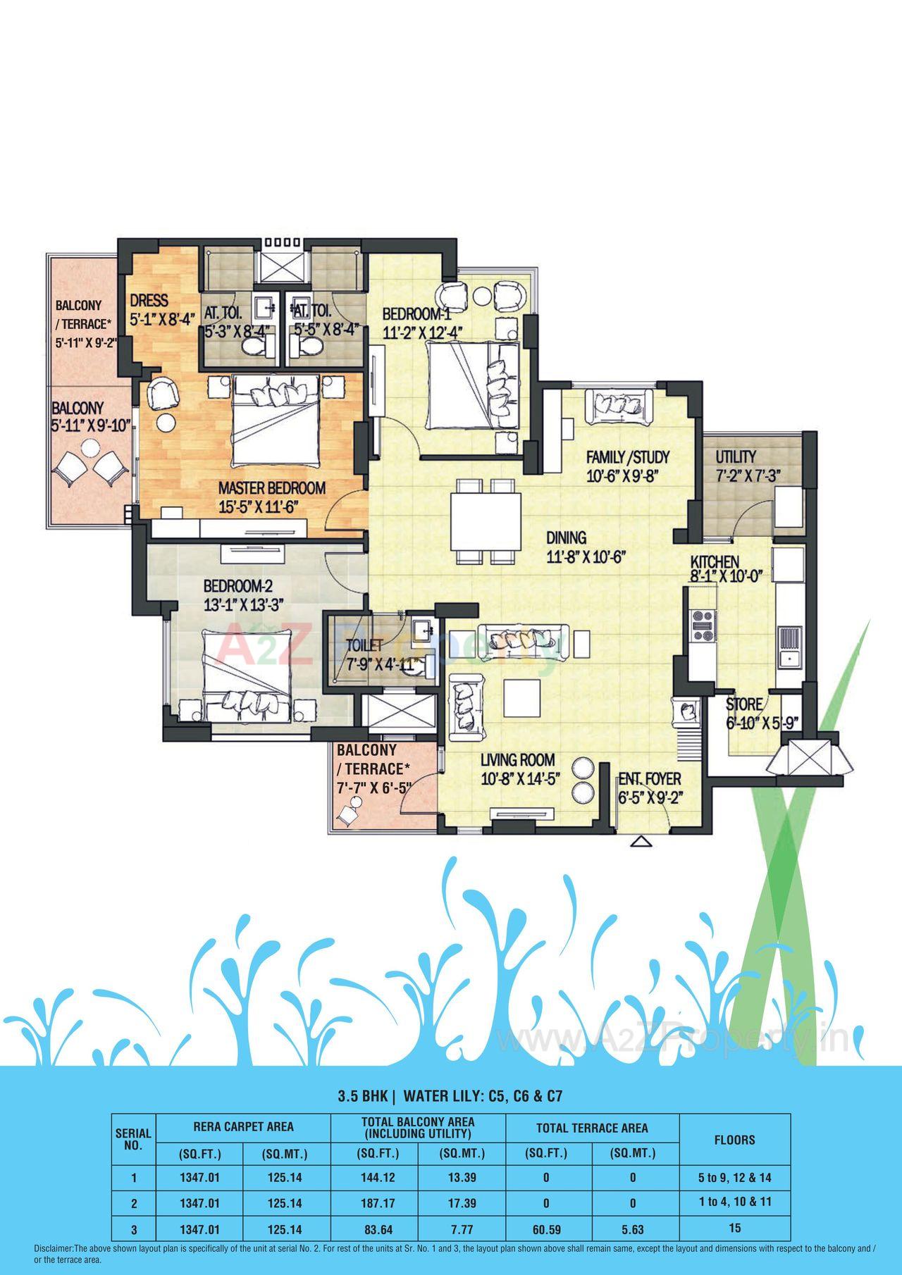 0011 of real estate project Meadows (tower   D,e F) located at Khodiyar, Ahmedabad, Gujarat