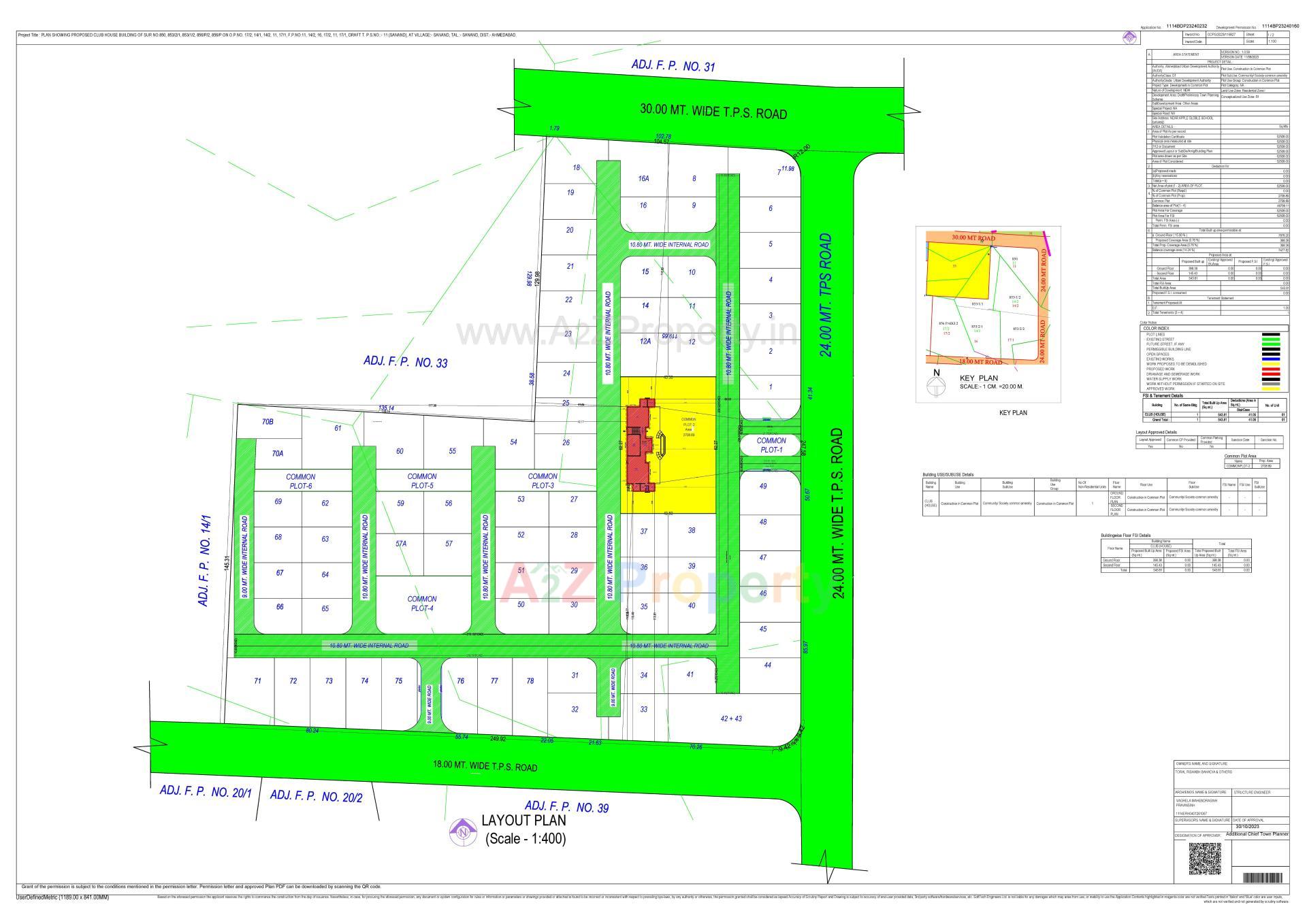 Layout of real estate project Medhaansh located at Sanand, Ahmedabad, Gujarat