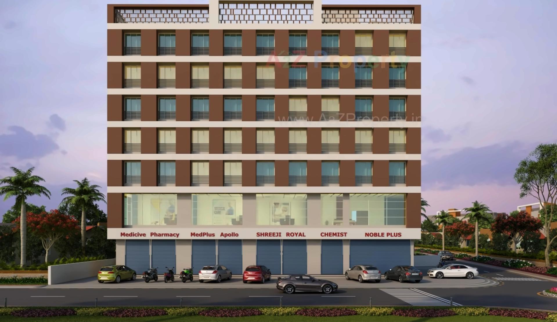 3D Elevation of real estate project Medi Plus located at Ahmedabad, Ahmedabad, Gujarat