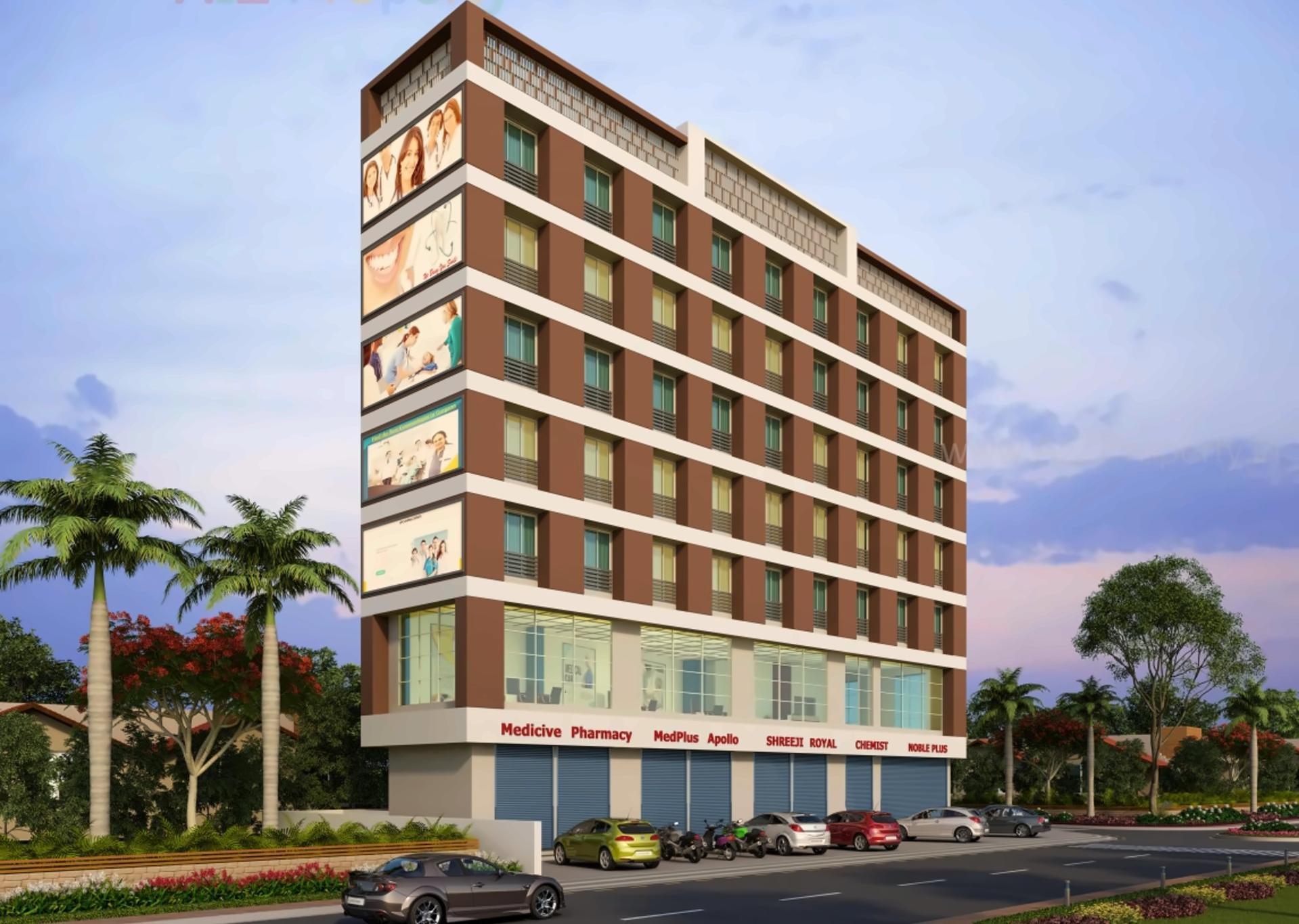 3D Elevation of real estate project Medi Plus located at Ahmedabad, Ahmedabad, Gujarat