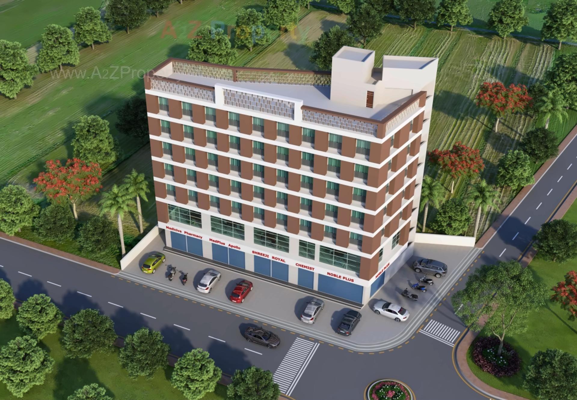 3D Elevation of real estate project Medi Plus located at Ahmedabad, Ahmedabad, Gujarat