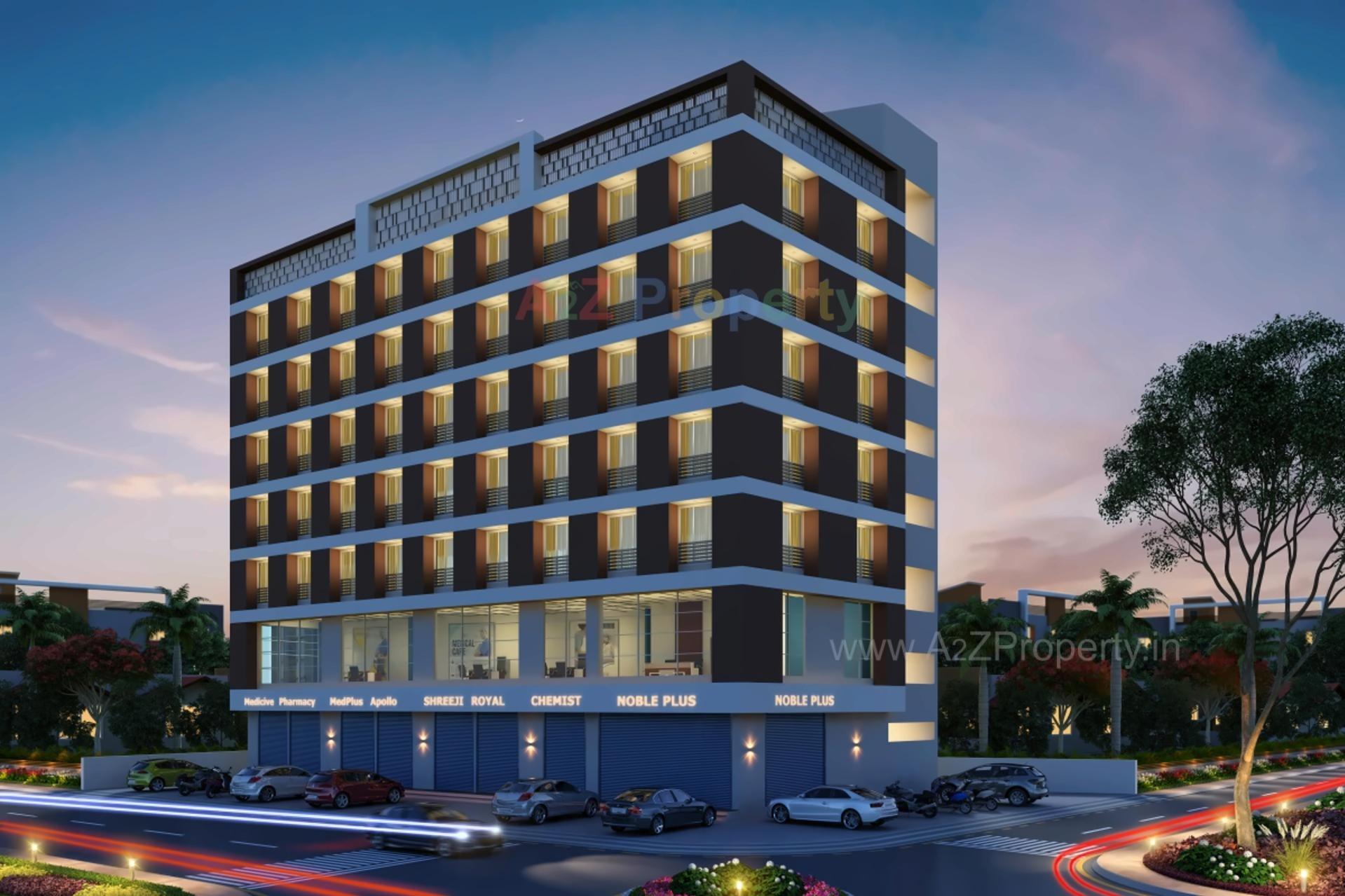 3D Elevation of real estate project Medi Plus located at Ahmedabad, Ahmedabad, Gujarat