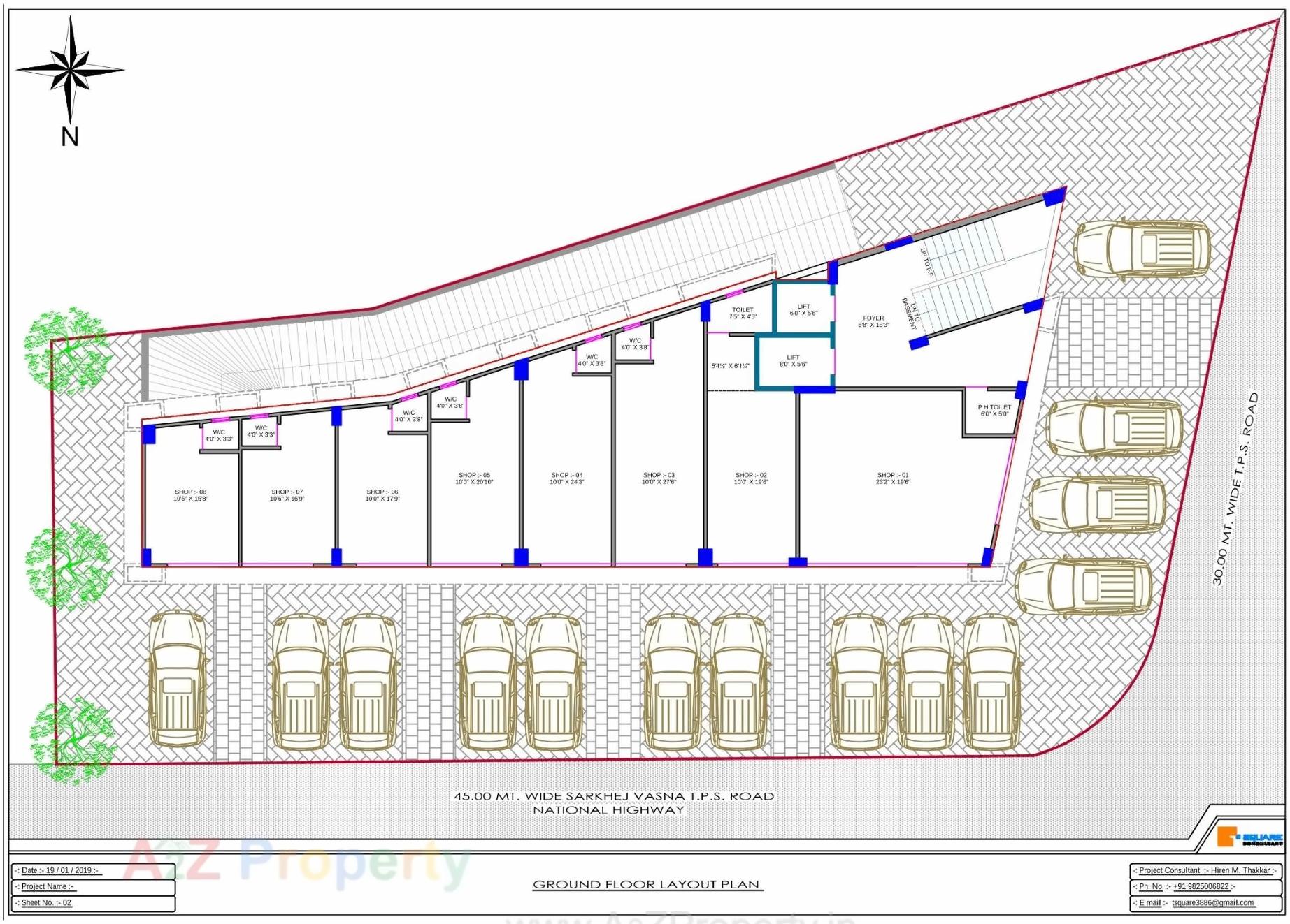 Layout of real estate project Medi Plus located at Ahmedabad, Ahmedabad, Gujarat