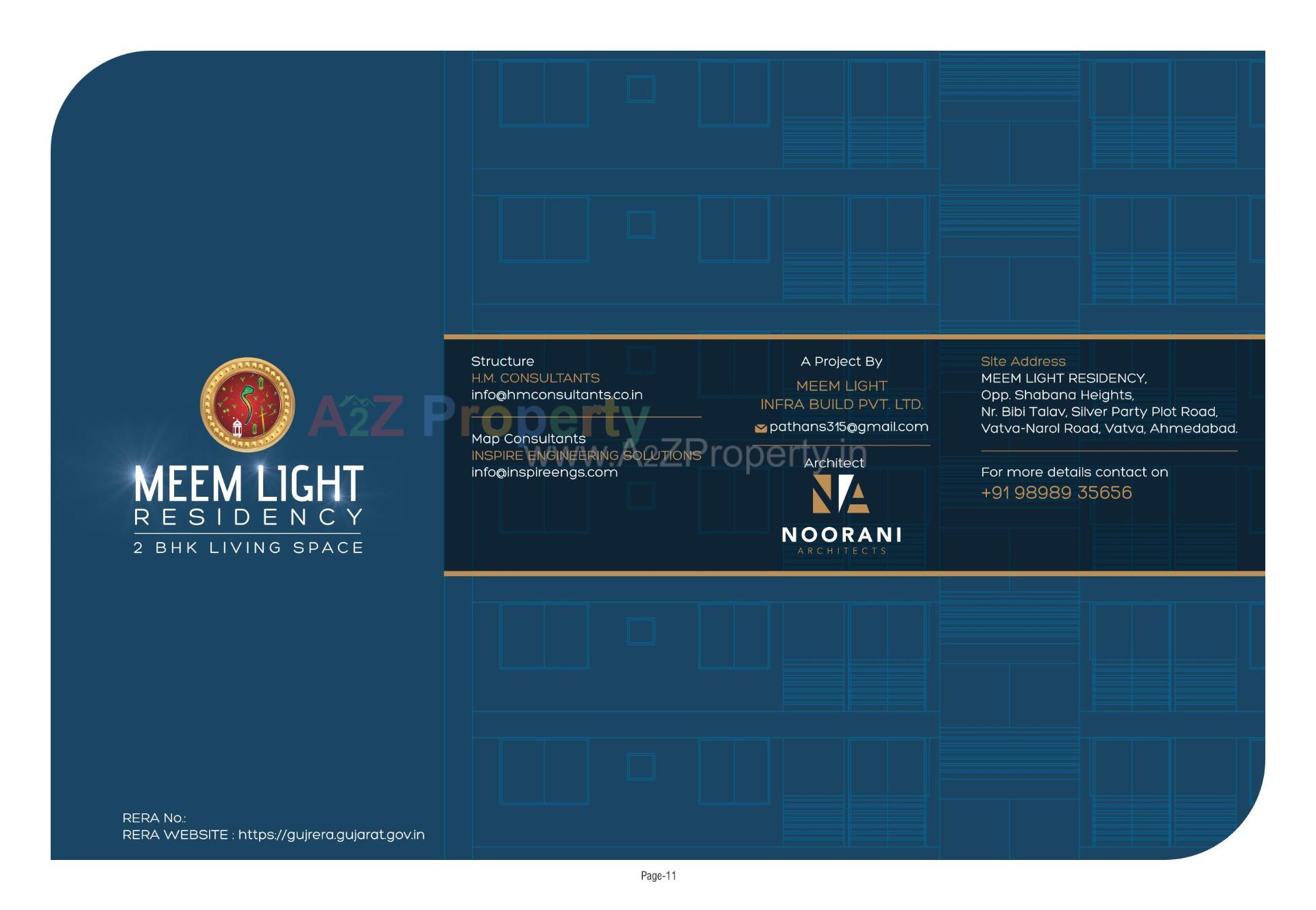  of real estate project Meem Light Residency located at Vatva, Ahmedabad, Gujarat